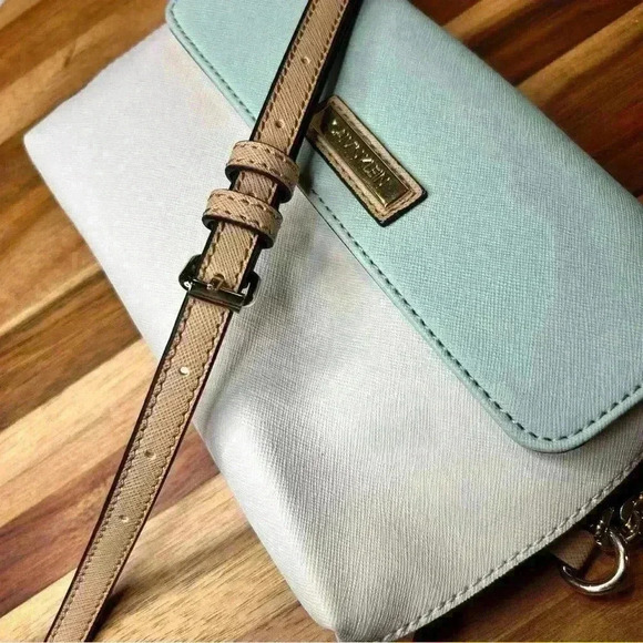 Calvin Klein | Two Tone Purse Wallet / Clutch with Long Crossbody Strap - Picture 6 of 6